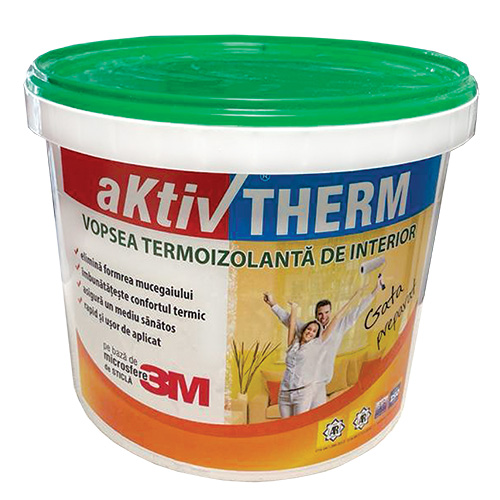 Vopsea termoizolanta 10 Litri - bariera termica, anticondens - aKtivTHERM